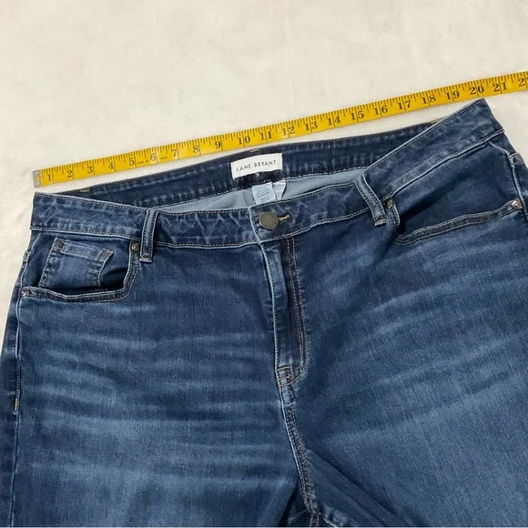 Lane Bryant Blue Denim Jeans Size 22 High Rise Straight - Picture 6 of 8